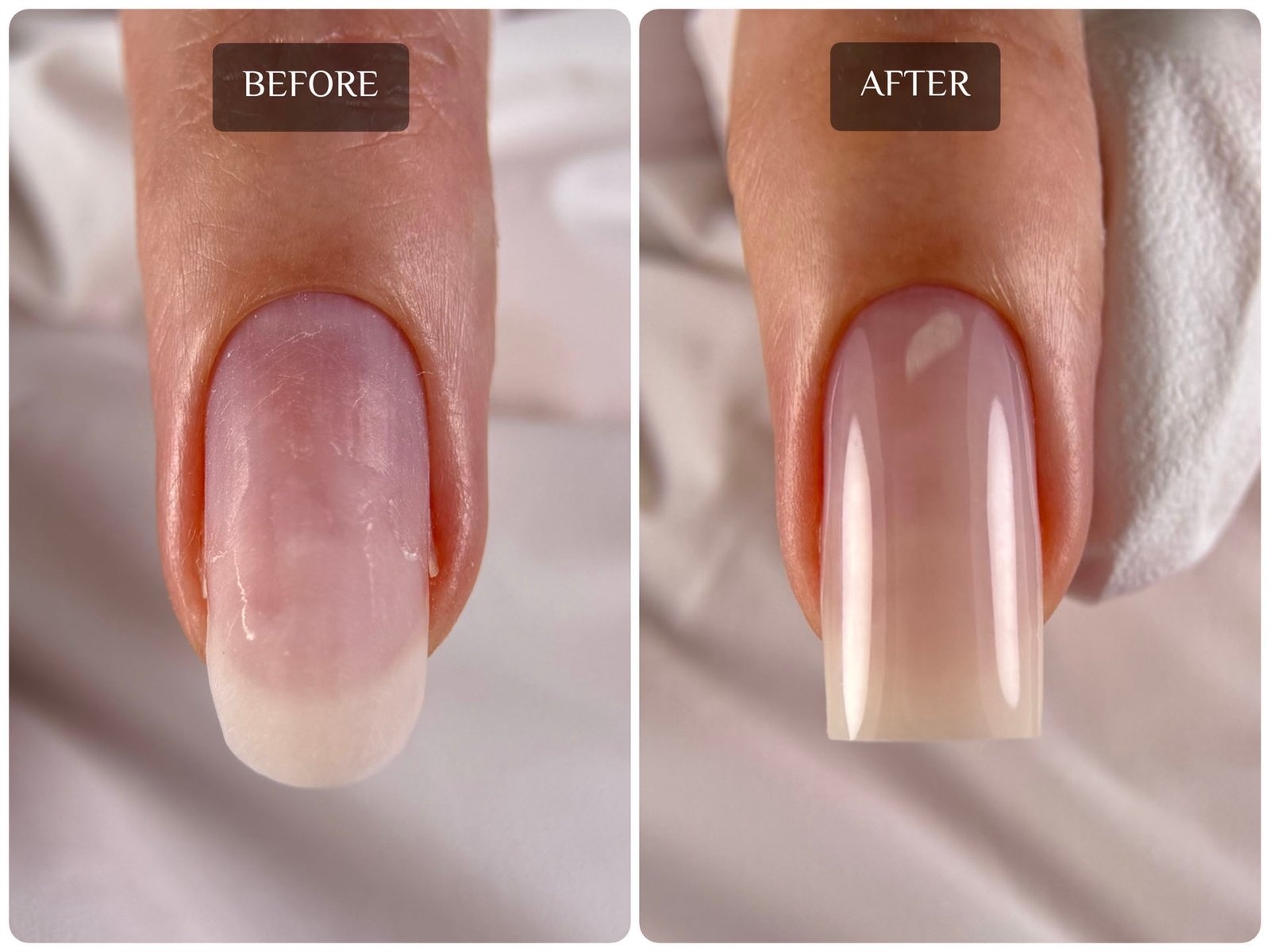 Premium nails before and after transformation example 9